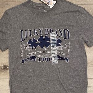 Lucky Brand Men's Graphic T-shirt, Gray, Size S, New with Tags